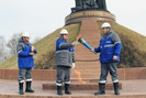 В рамках Всероссийской акции «Храним огонь Победы» ПАО «Газпром» за месяц зажглись 11 Вечных огней