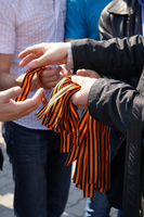 В Хабаровске полным ходом идет акция «Георгиевская ленточка»